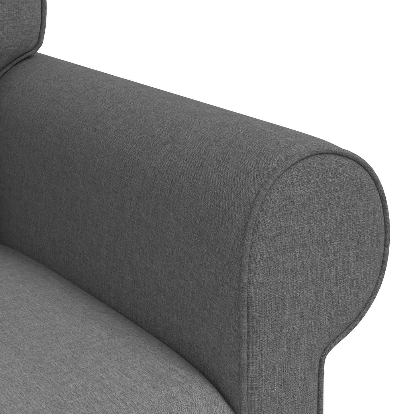 Kanapé Szett 2 pcs Sötétszürke 155 x 82 x 80 cm szövet