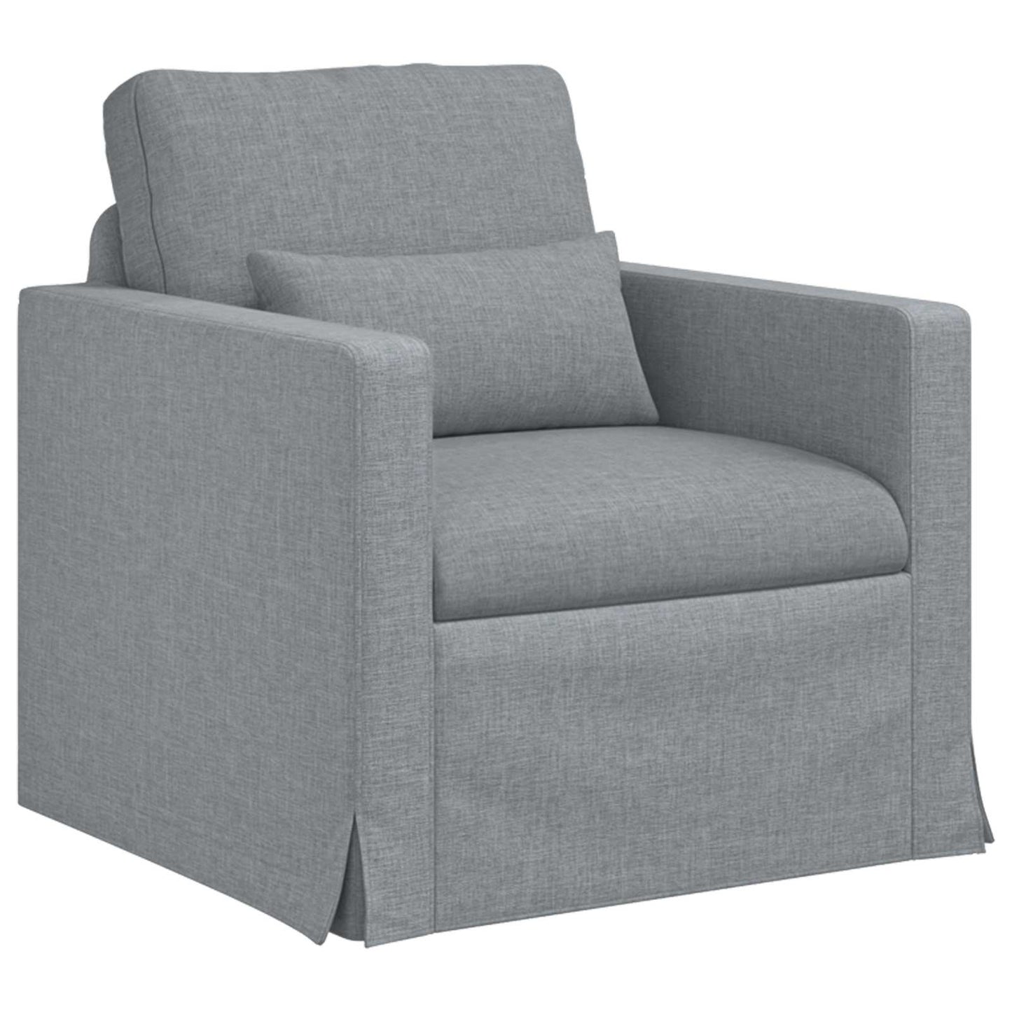 Kanapé Szett 2 pcs Világosszürke 139 x 78 x 80 cm szövet
