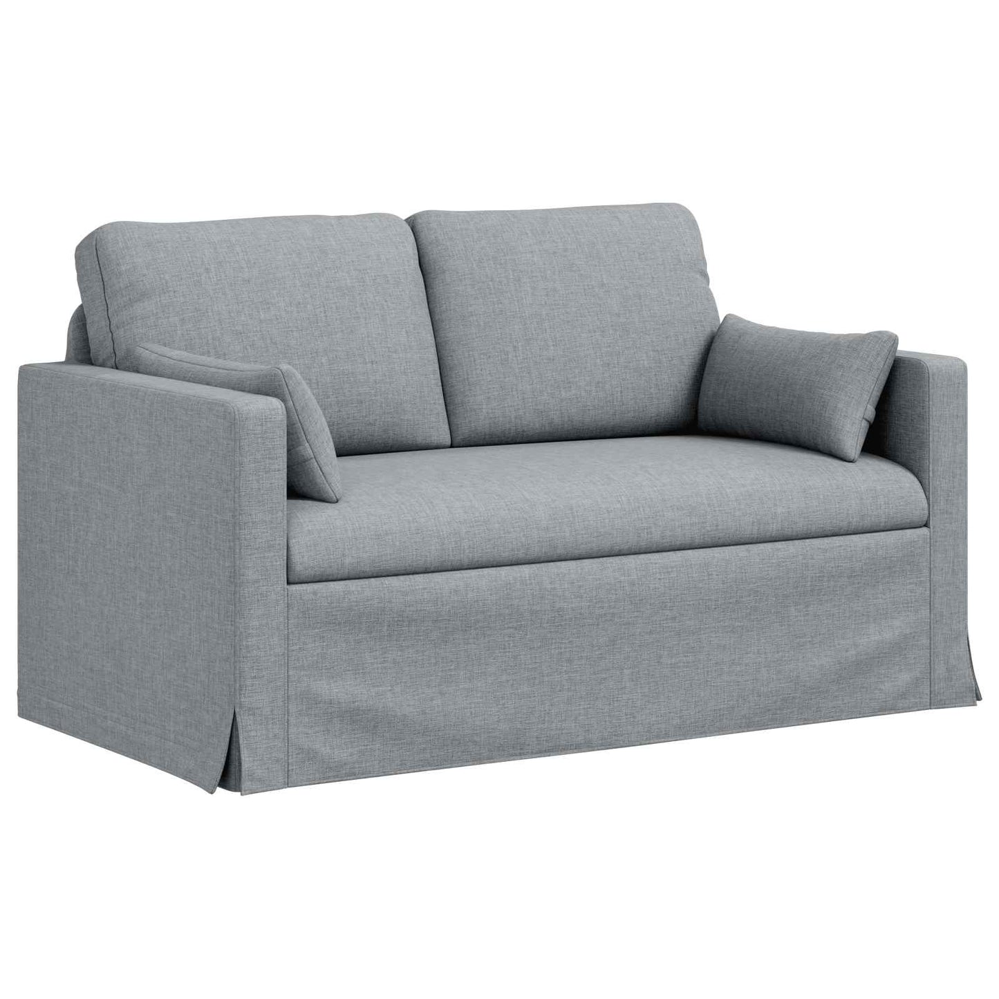 Kanapé Szett 2 pcs Világosszürke 139 x 78 x 80 cm szövet