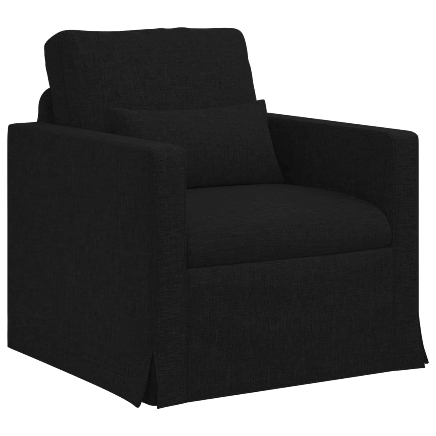 Kanapé Szett 2 pcs Fekete 139 x 78 x 80 cm szövet