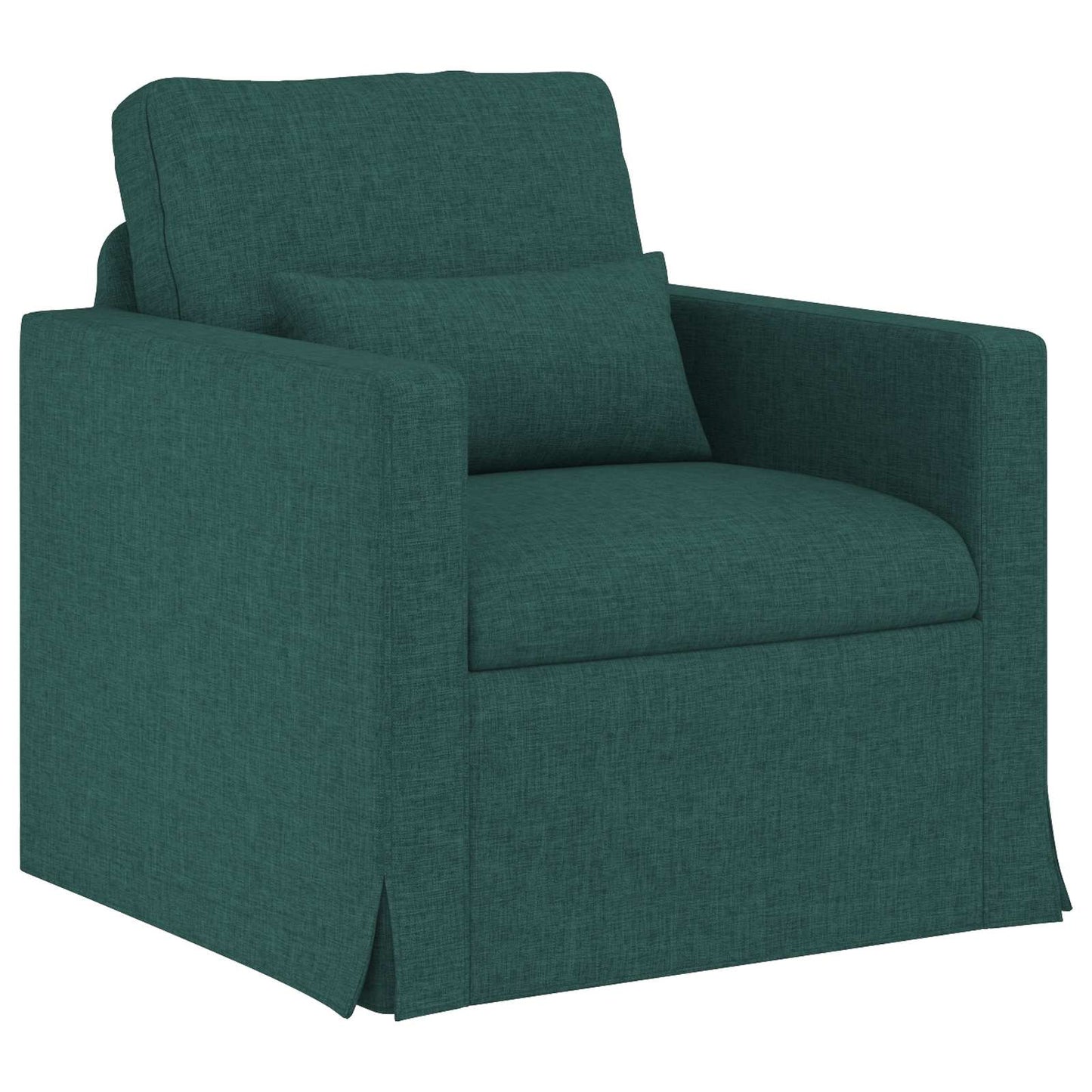 Kanapé Szett 2 pcs Sötétzöld 139 x 78 x 80 cm szövet