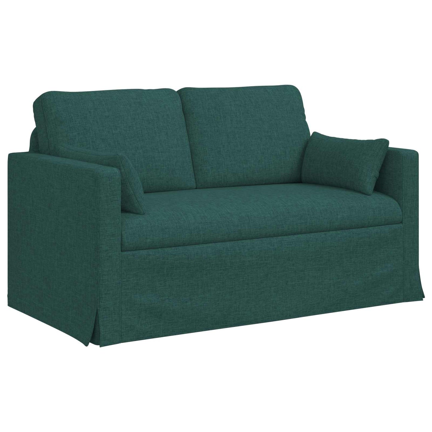 Kanapé Szett 2 pcs Sötétzöld 139 x 78 x 80 cm szövet