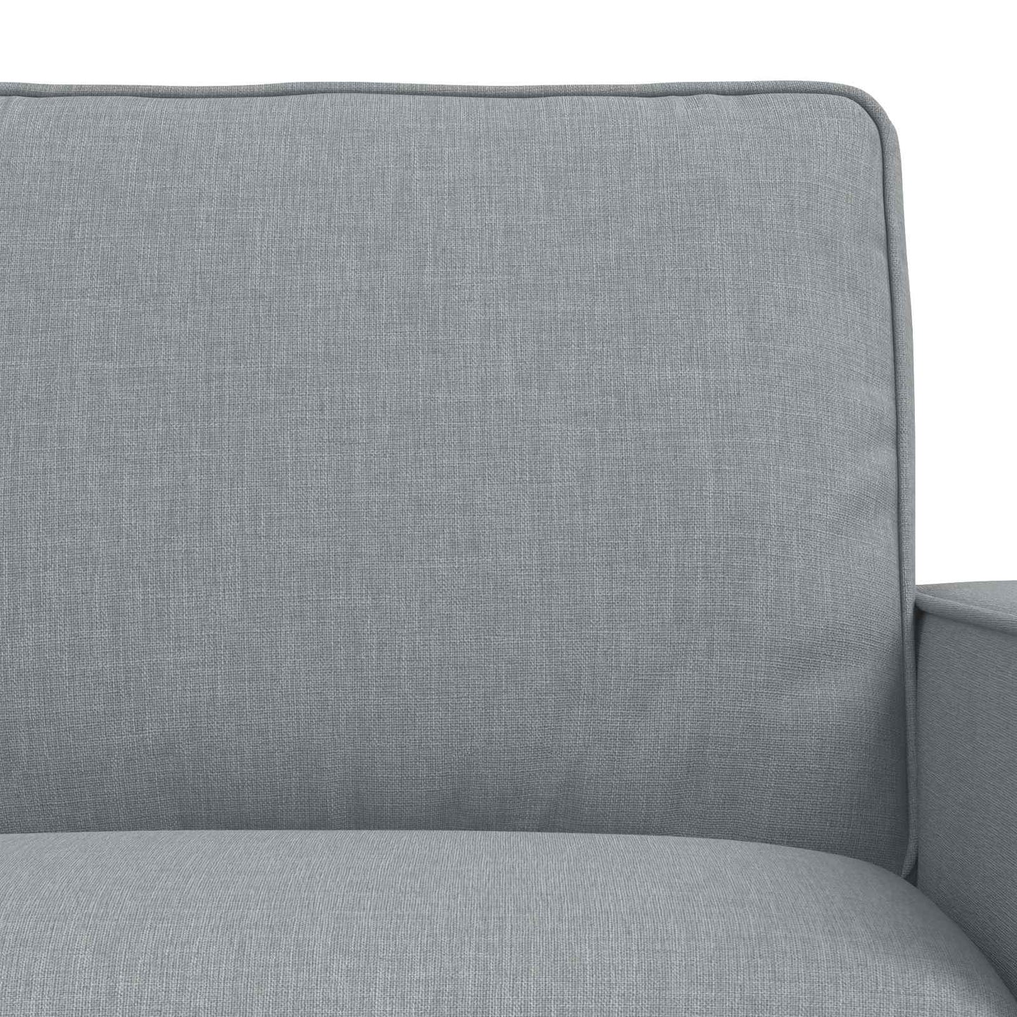 Kanapé Szett 2 pcs Világosszürke 162 x 80 x 82 cm szövet