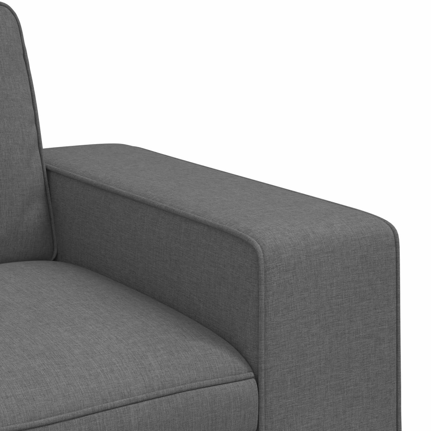 Kanapé Szett 2 pcs Sötétszürke 162 x 80 x 82 cm szövet