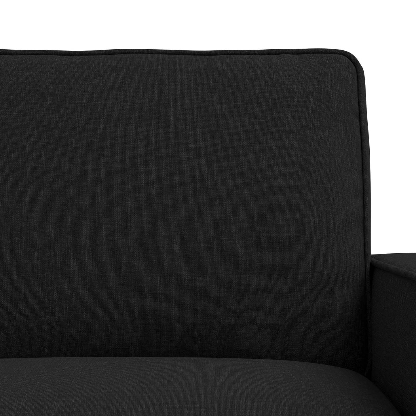 Kanapé Szett 2 pcs Fekete 162 x 80 x 82 cm szövet