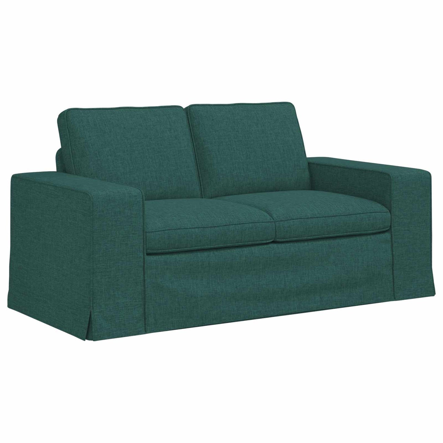 Kanapé Szett 2 pcs Sötétzöld 162 x 80 x 82 cm szövet