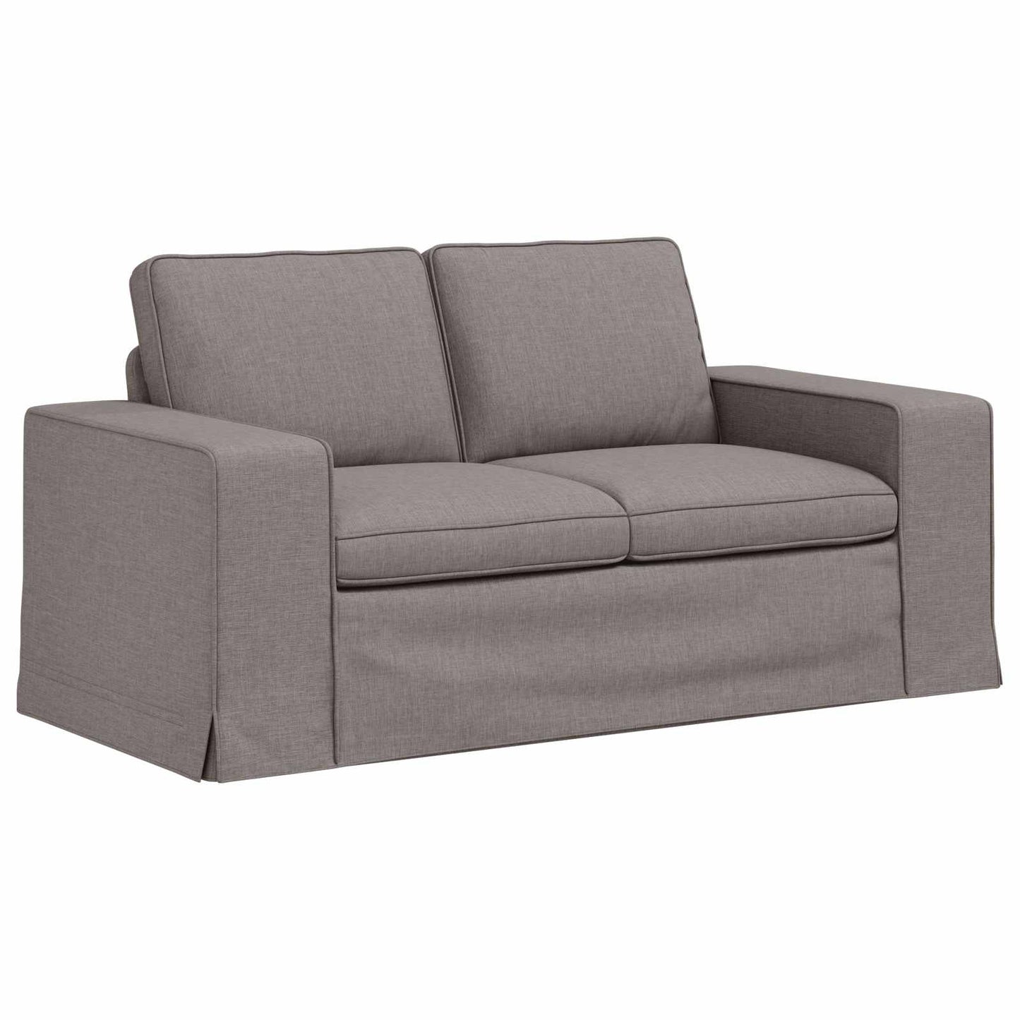 Kanapé Szett 2 pcs Tópszínű 162 x 80 x 82 cm szövet