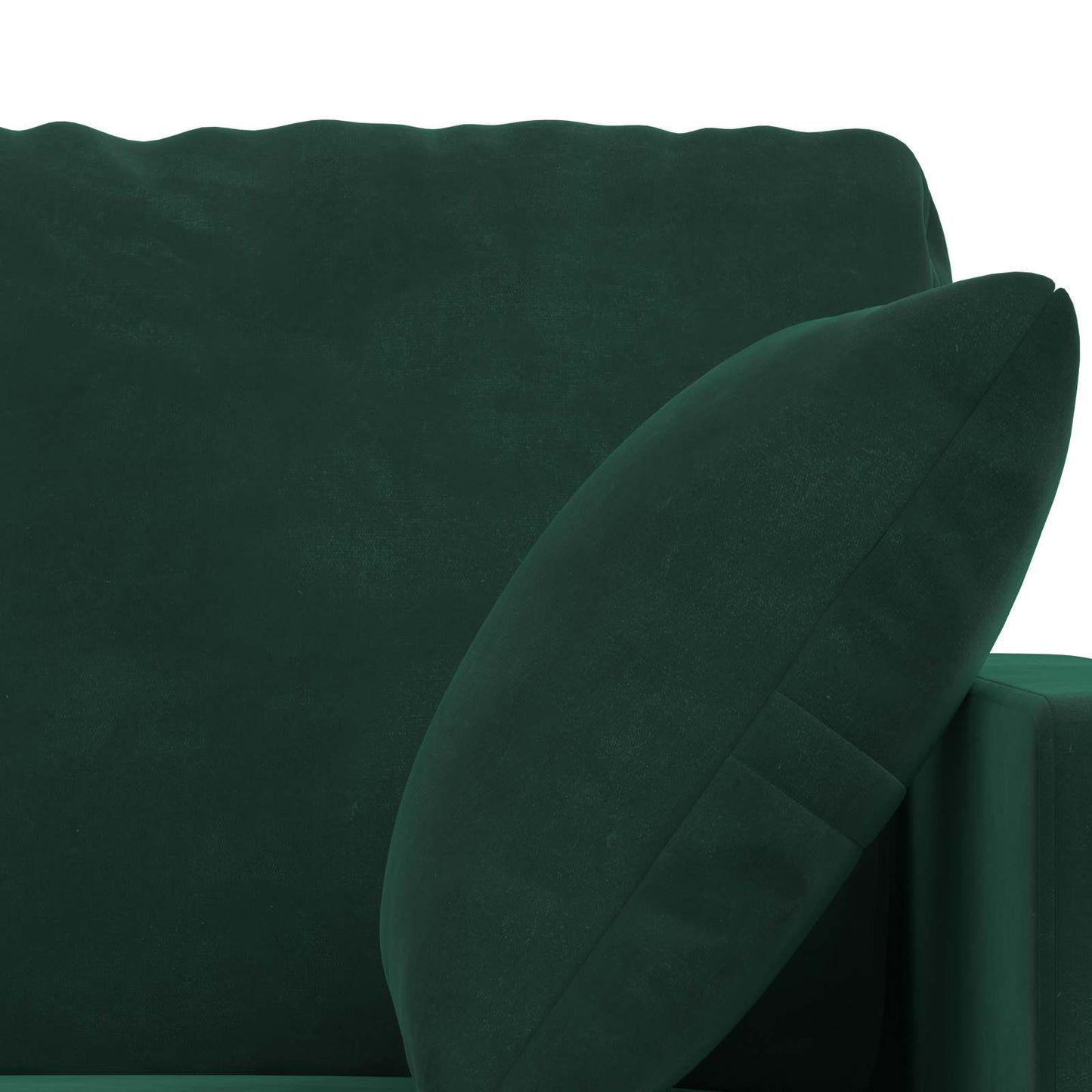 Kanapé Szett 2 pcs Sötétzöld 138 x 78 x 80 cm Bársony