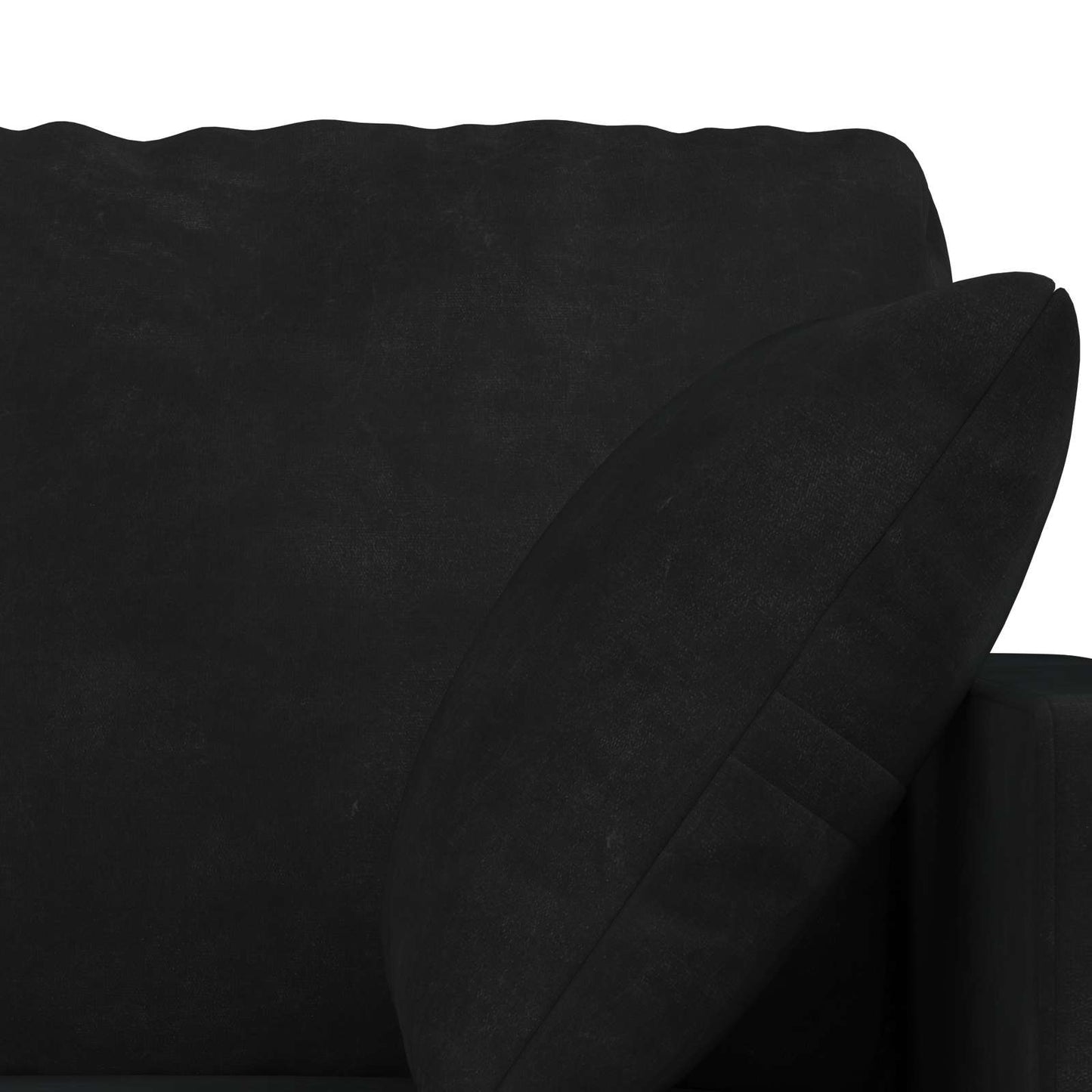 Kanapé Szett 2 pcs Fekete 138 x 78 x 80 cm Bársony