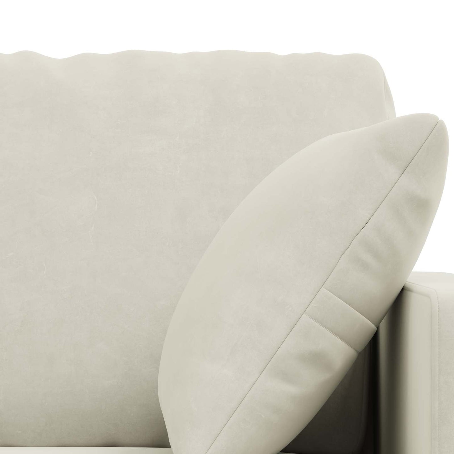 Kanapé Szett 2 pcs Krém 138 x 78 x 80 cm Bársony