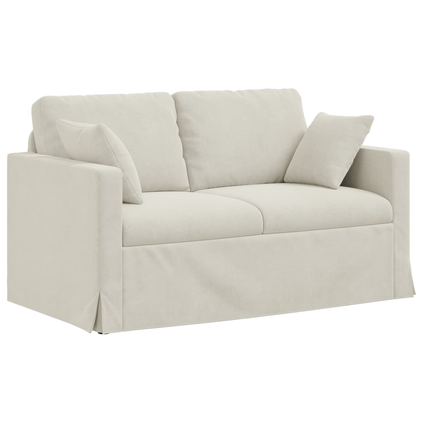 Kanapé Szett 2 pcs Krém 138 x 78 x 80 cm Bársony