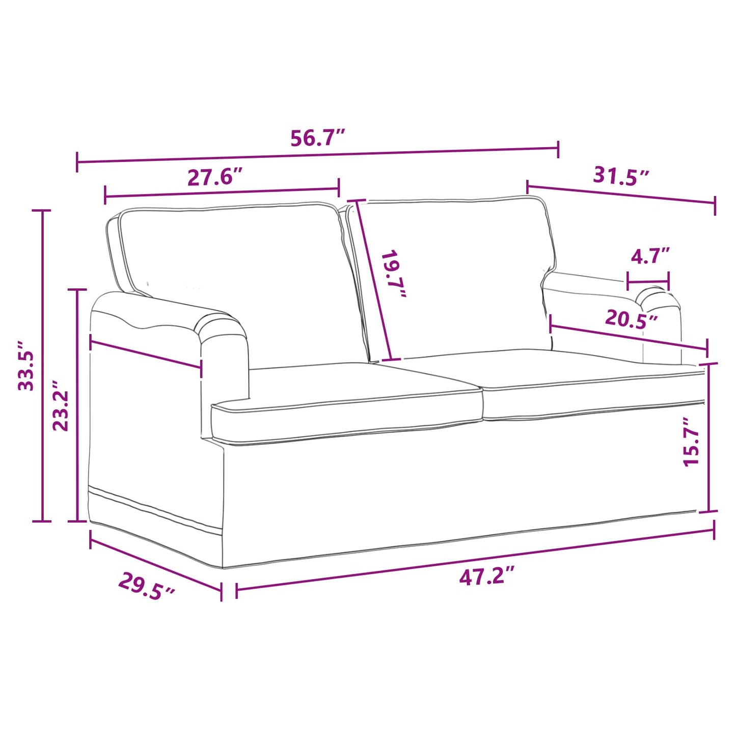 Kanapé Szett 2 pcs Sötétszürke 144 x 80 x 85 cm szövet