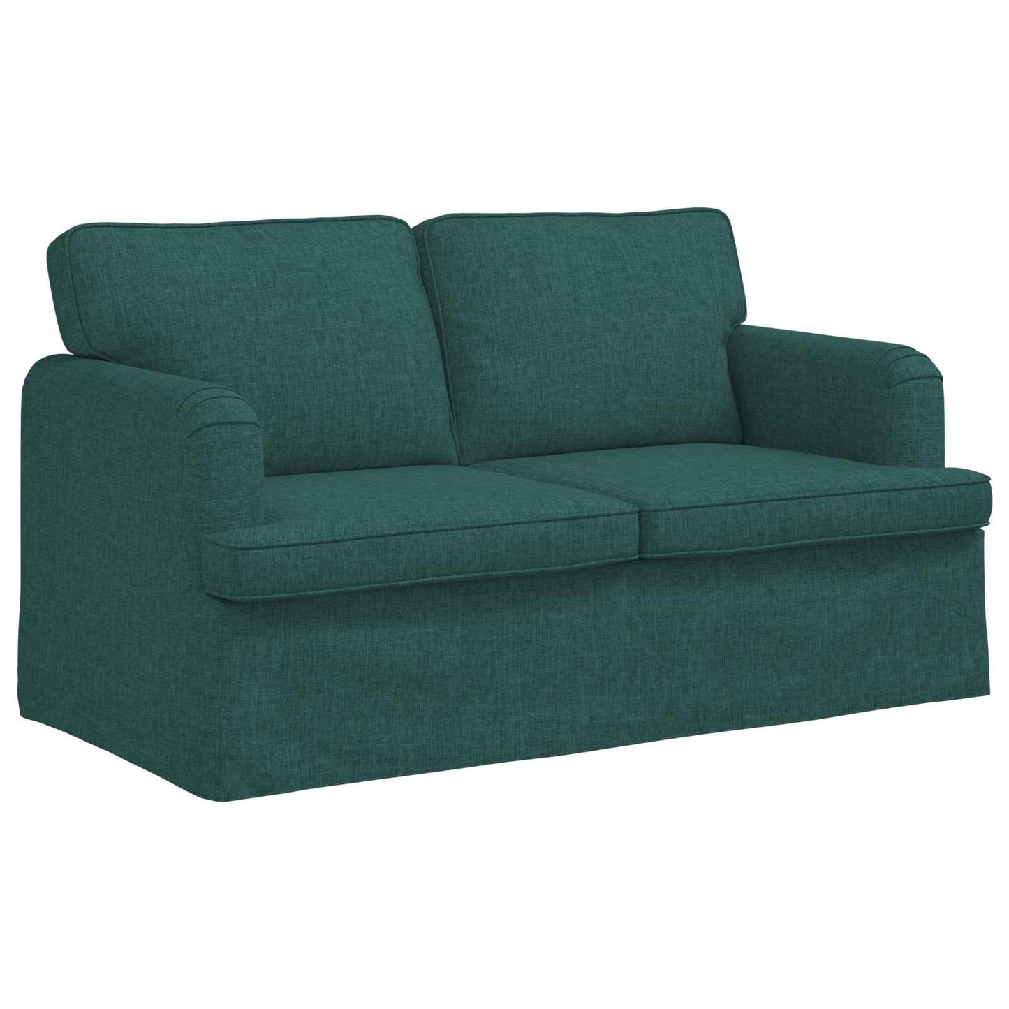 Kanapé Szett 2 pcs Sötétzöld 144 x 80 x 85 cm szövet