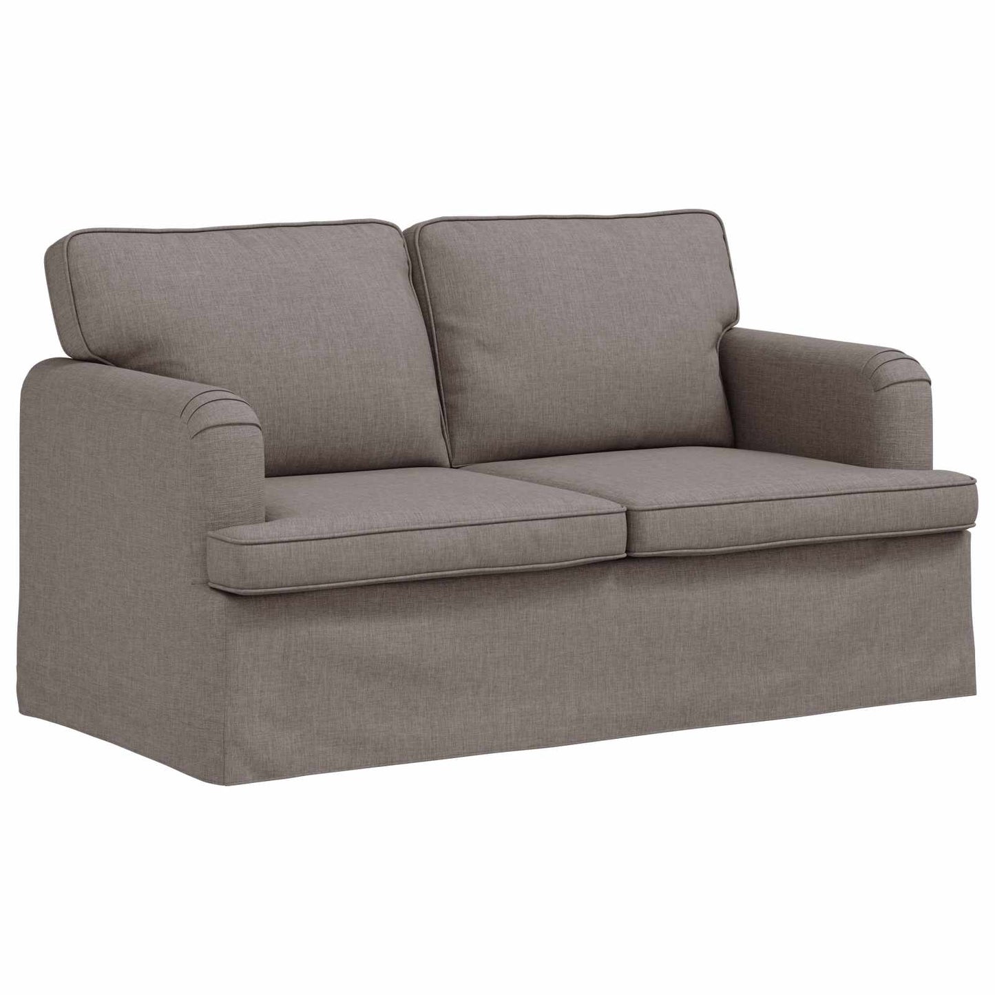 Kanapé Szett 2 pcs Tópszínű 144 x 80 x 85 cm szövet