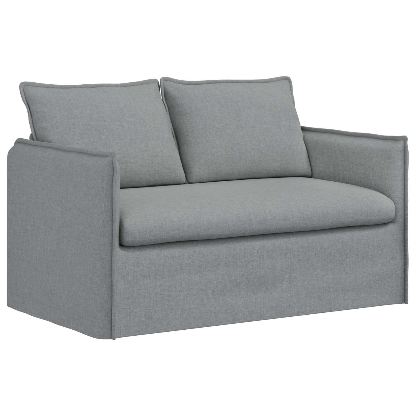 Kanapé Szett 2 pcs Világosszürke 136 x 82 x 85 cm Szövet