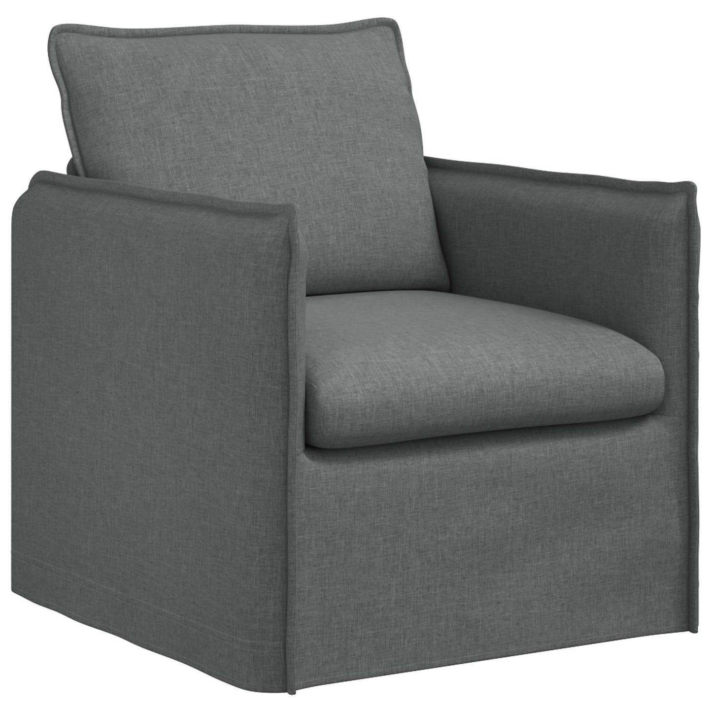 Kanapé Szett 2 pcs Sötétszürke 136 x 82 x 85 cm Szövet