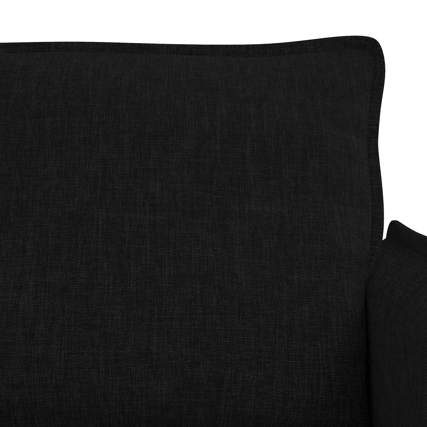 Kanapé Szett 2 pcs Fekete 136 x 82 x 85 cm Szövet