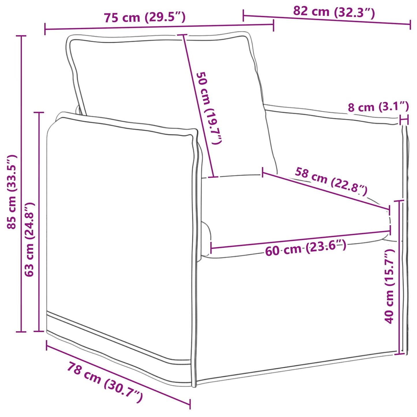 Kanapé Szett 2 pcs Kék 136 x 82 x 85 cm Szövet