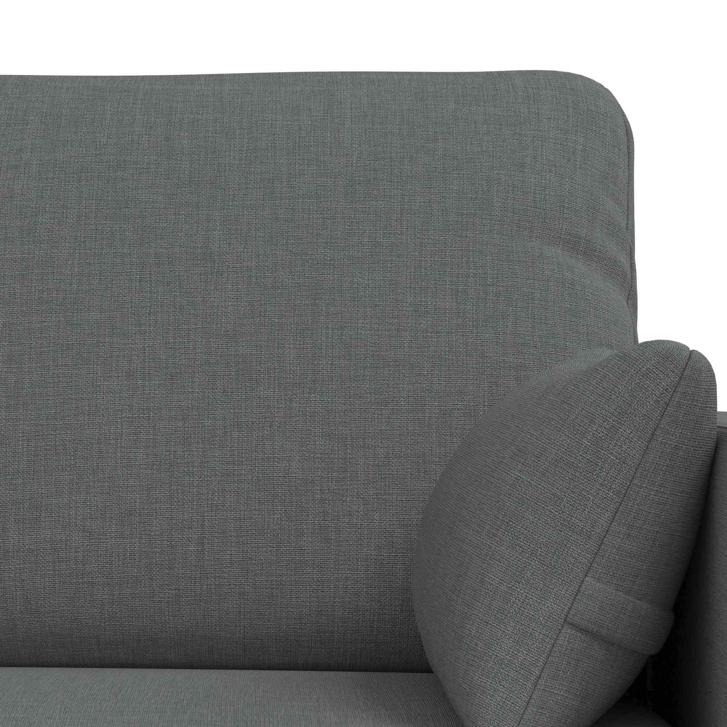 Kanapé Szett 2 pcs Sötétszürke 158 x 78 x 80 cm szövet