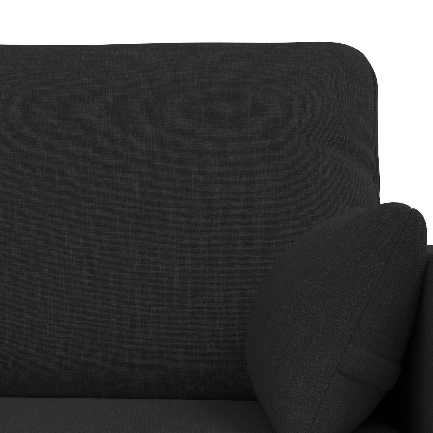 Kanapé Szett 2 pcs Fekete 158 x 78 x 80 cm szövet