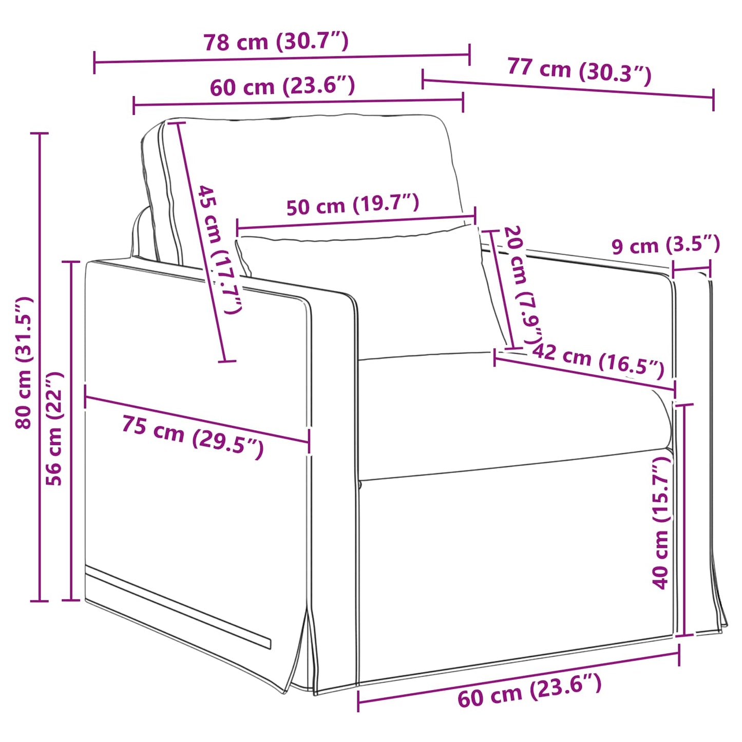 Kanapé Szett 2 pcs Fekete 158 x 78 x 80 cm szövet