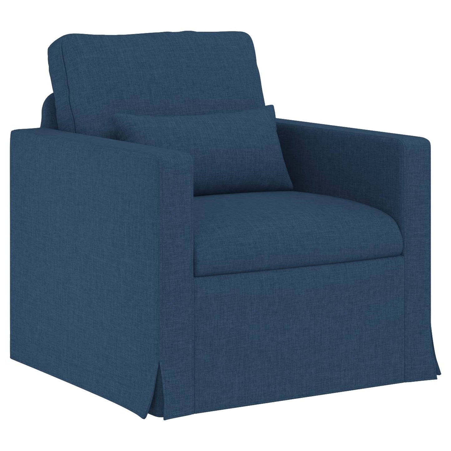 Kanapé Szett 2 pcs Kék 158 x 78 x 80 cm szövet
