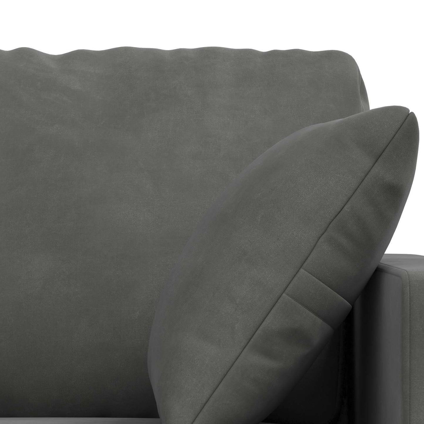 Kanapé Szett 2 pcs Sötétszürke 158 x 78 x 80 cm Bársony
