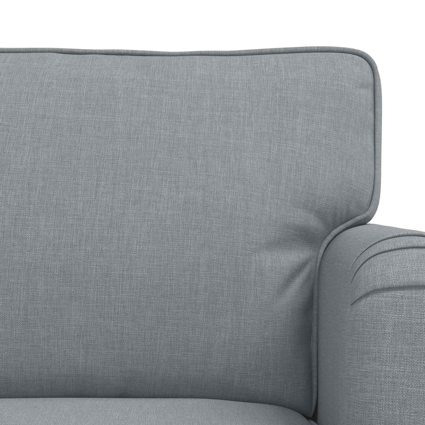 Kanapé Szett 2 pcs Világosszürke 162 x 80 x 85 cm szövet