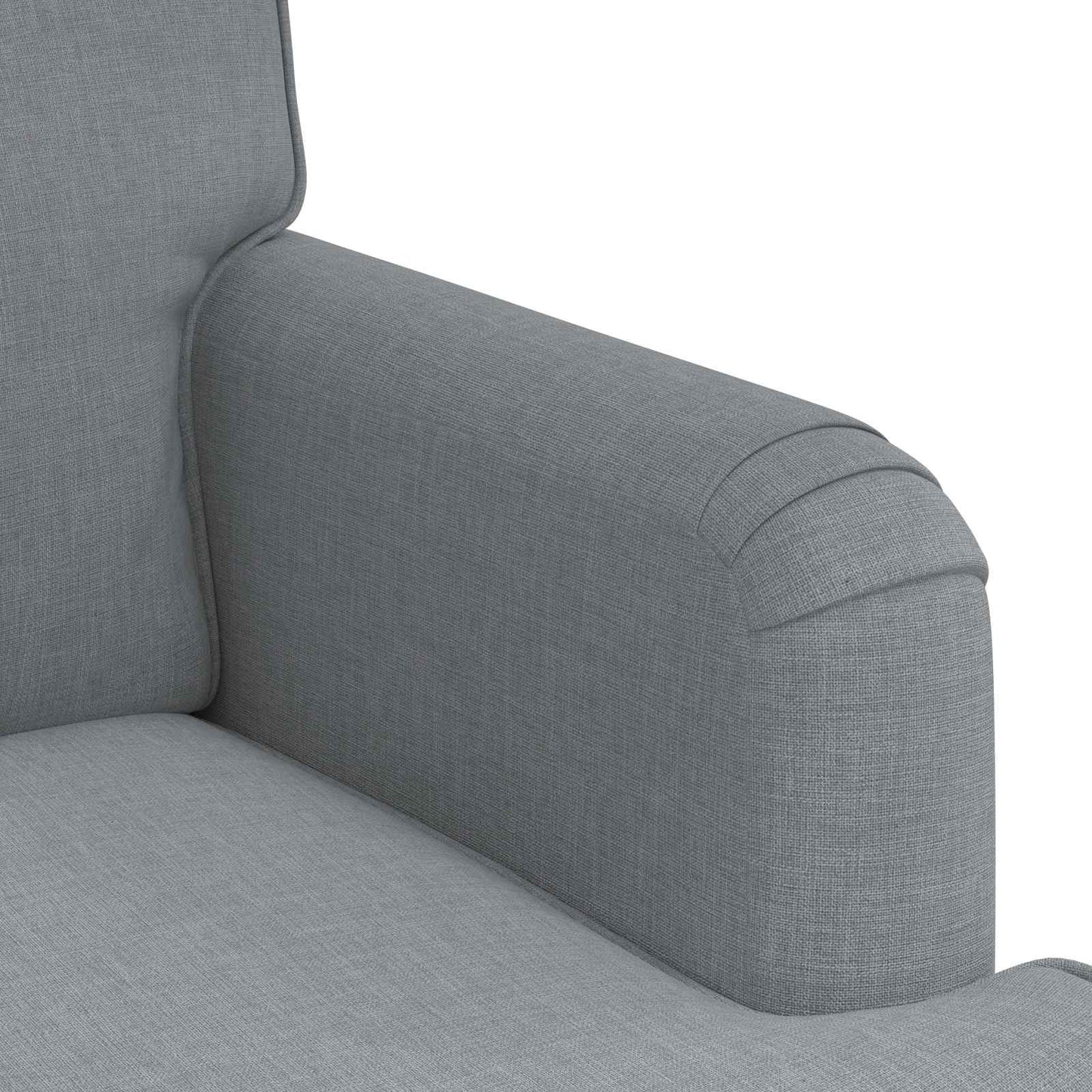 Kanapé Szett 2 pcs Világosszürke 162 x 80 x 85 cm szövet