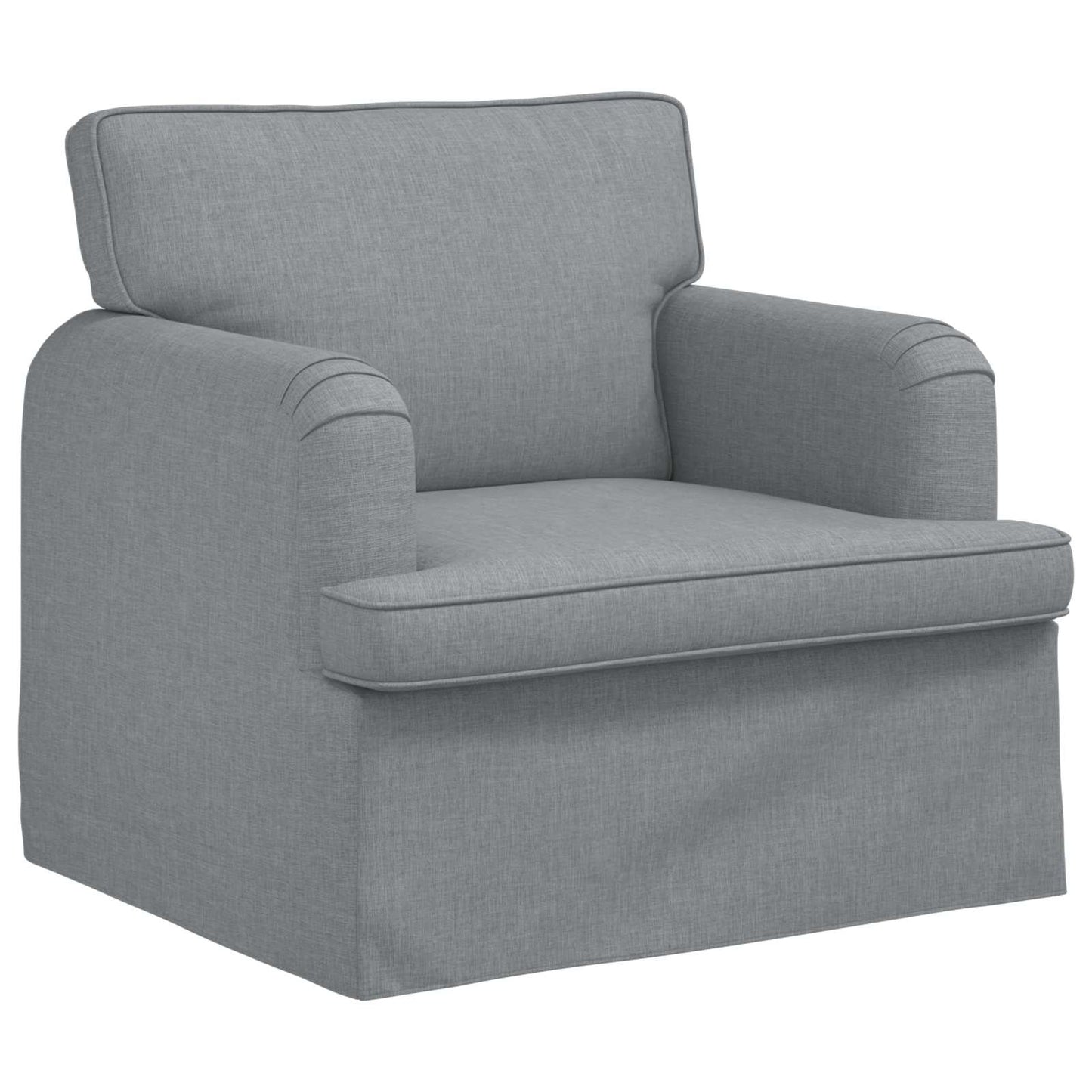 Kanapé Szett 2 pcs Világosszürke 162 x 80 x 85 cm szövet