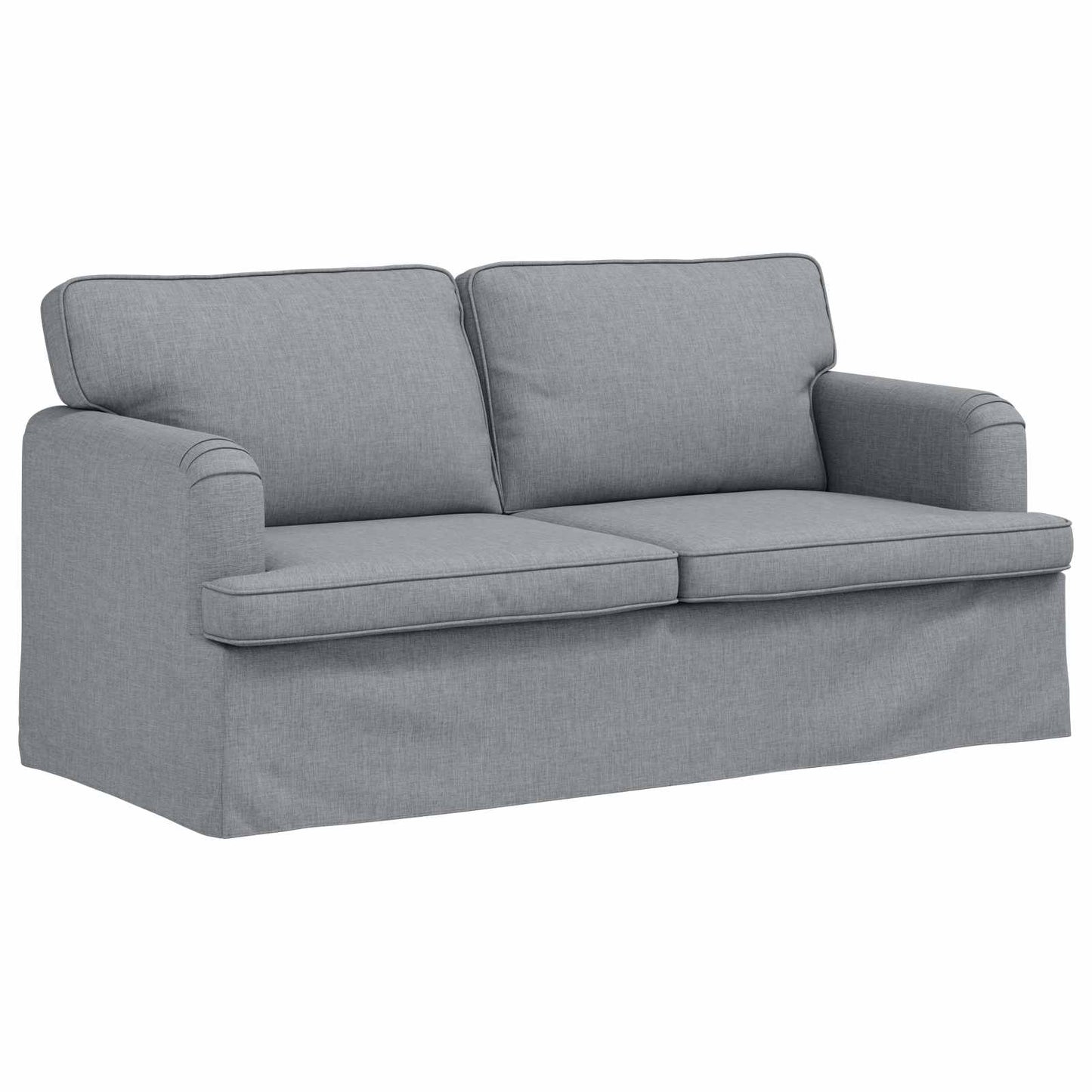 Kanapé Szett 2 pcs Világosszürke 162 x 80 x 85 cm szövet