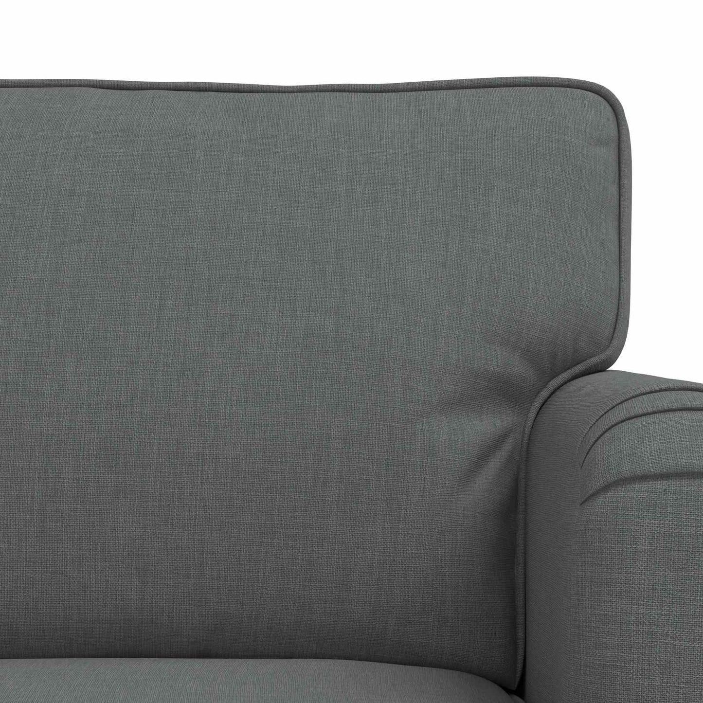Kanapé Szett 2 pcs Sötétszürke 162 x 80 x 85 cm szövet