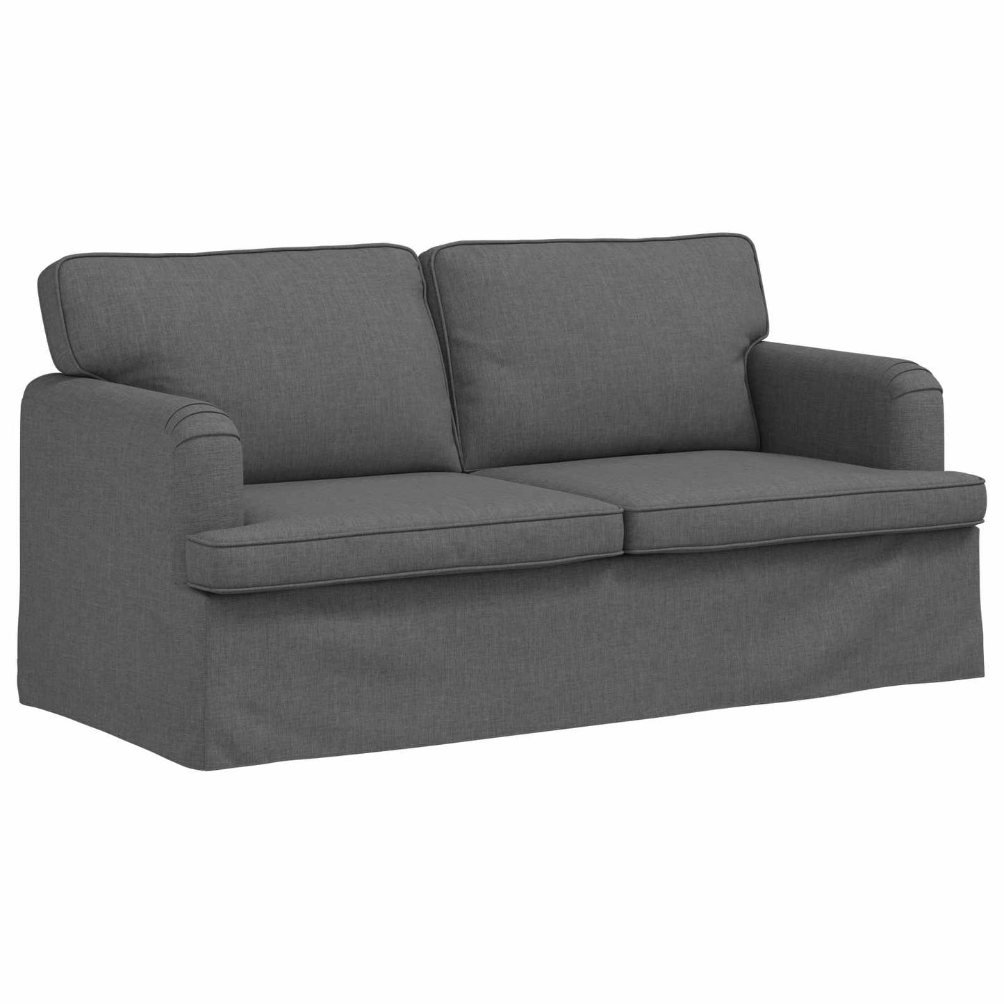 Kanapé Szett 2 pcs Sötétszürke 162 x 80 x 85 cm szövet
