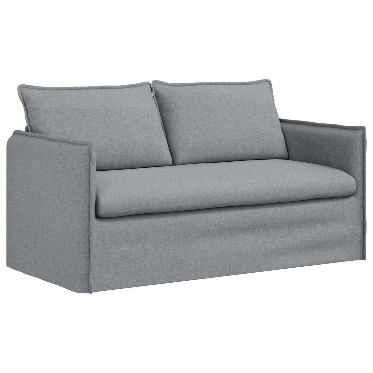 Kanapé Szett 2 pcs Világosszürke 156 x 82 x 85 cm Szövet