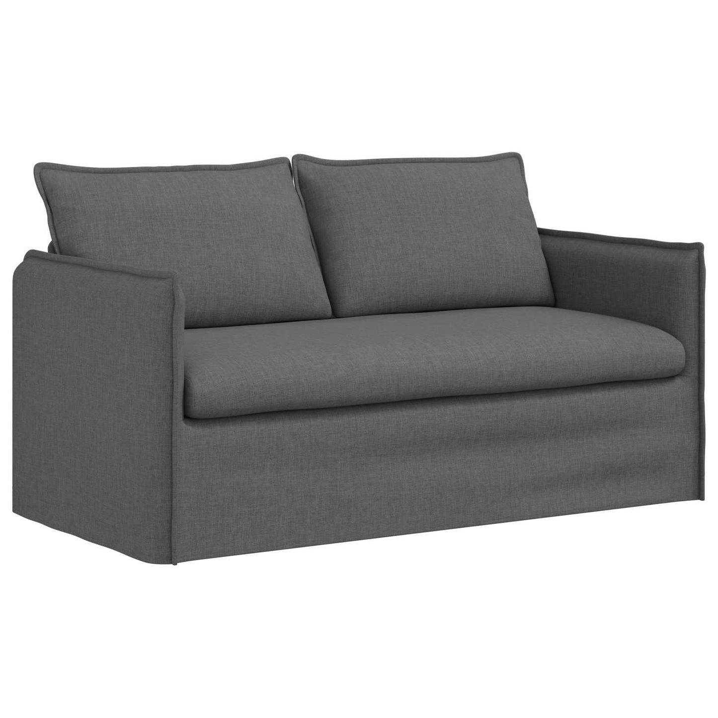 Kanapé Szett 2 pcs Sötétszürke 156 x 82 x 85 cm Szövet
