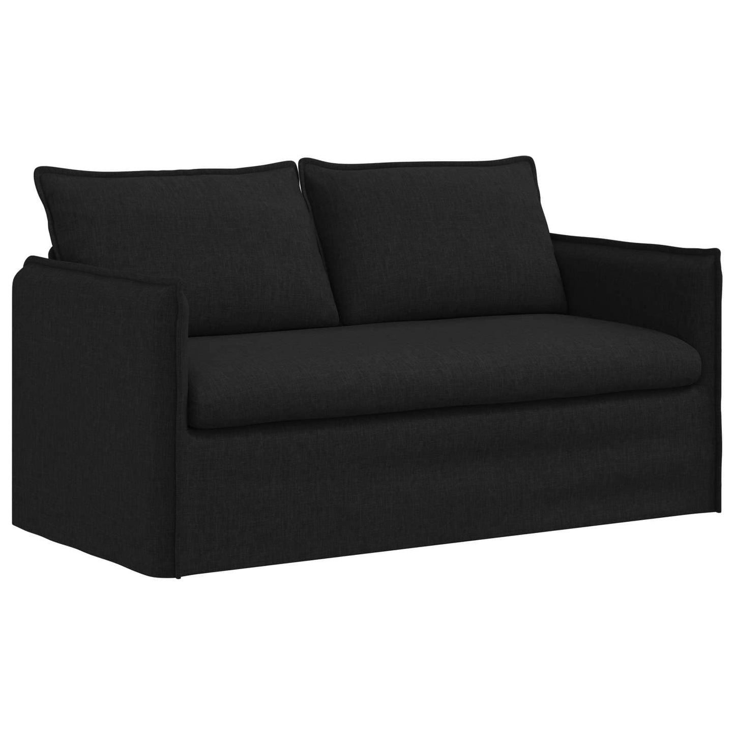 Kanapé Szett 2 pcs Fekete 156 x 82 x 85 cm Szövet