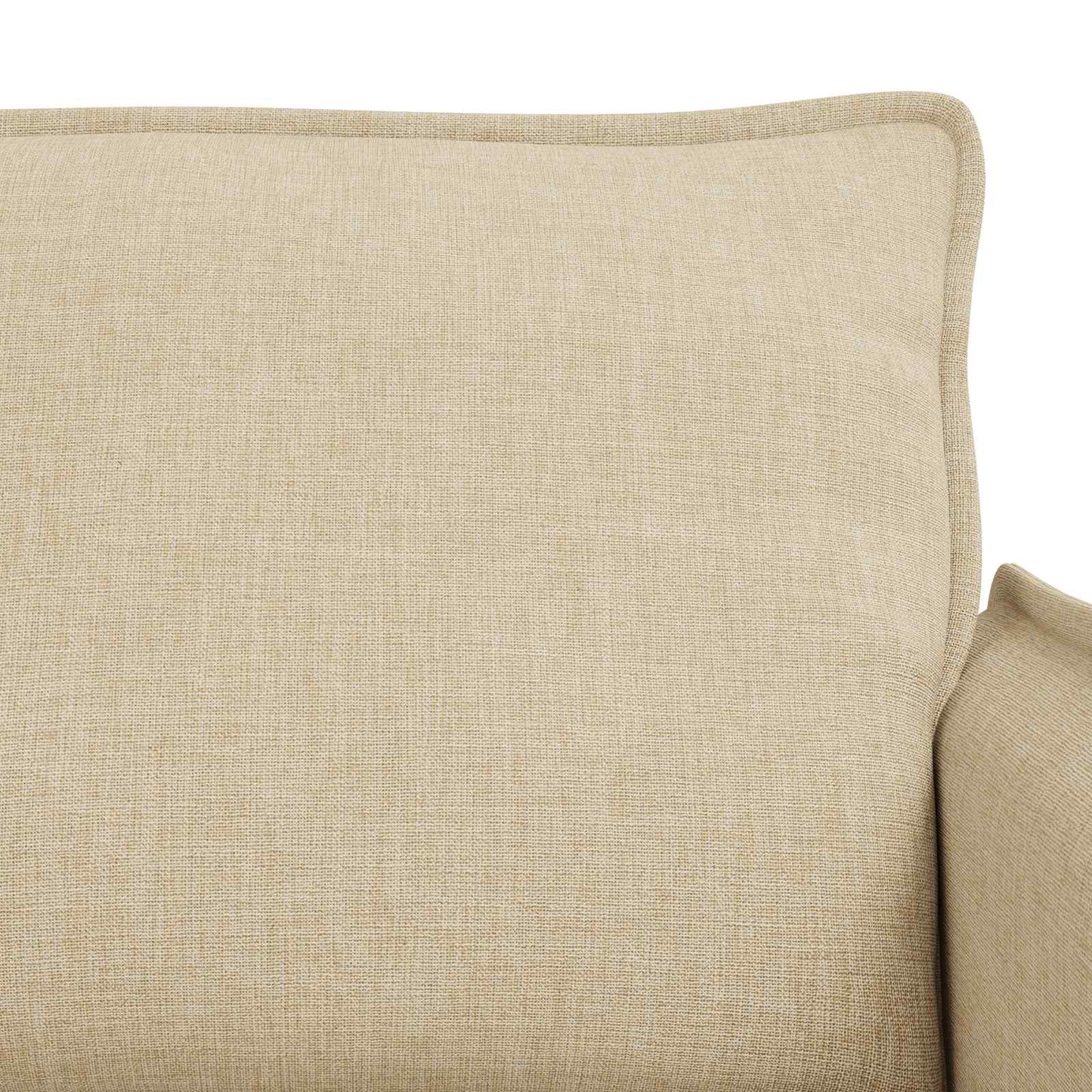 Kanapé Szett 2 pcs Krémszínű 156 x 82 x 85 cm Szövet