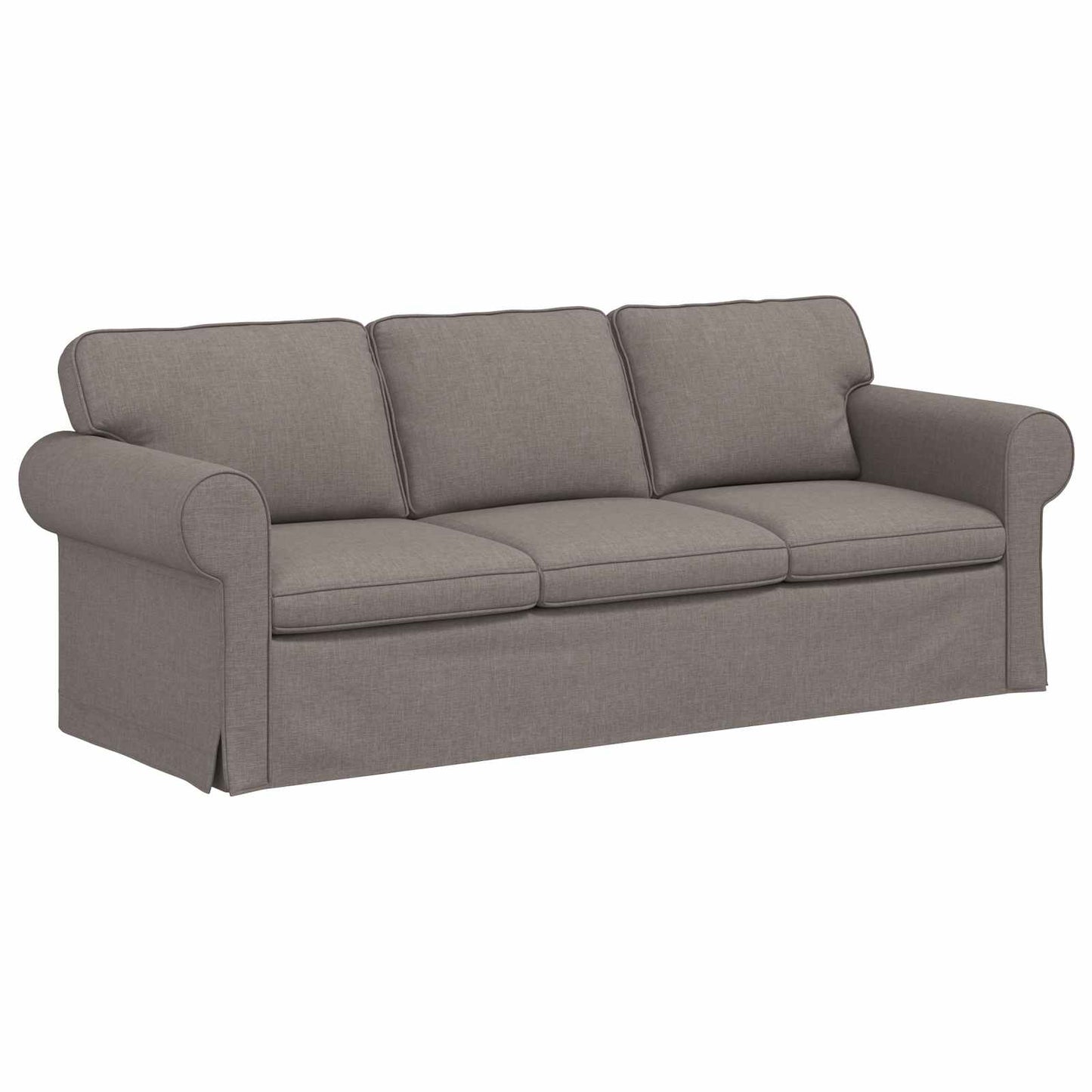 Kanapé Szett 2 pcs Tópszínű 215 x 82 x 80 cm szövet