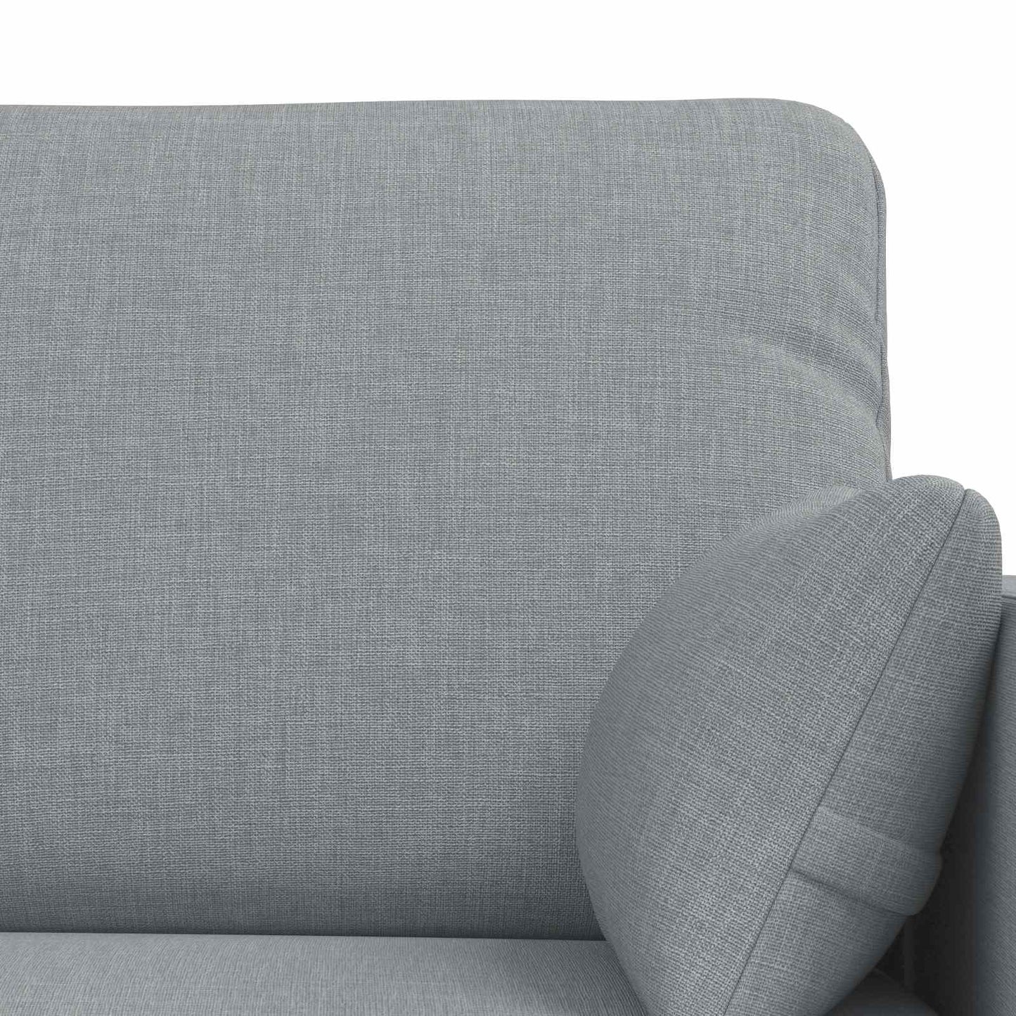 Kanapé Szett 2 pcs Világosszürke 198 x 78 x 80 cm szövet