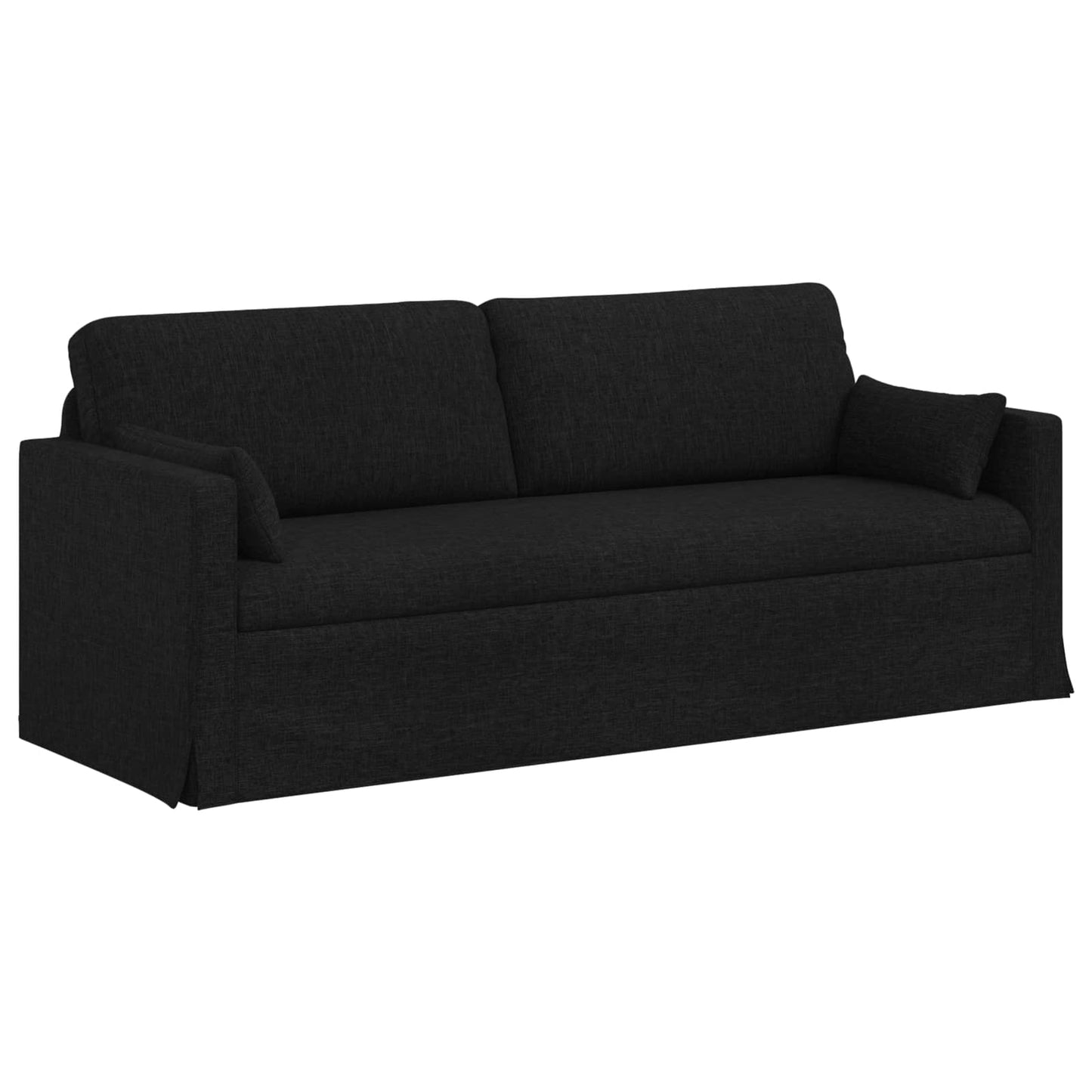 Kanapé Szett 2 pcs Fekete 198 x 78 x 80 cm szövet