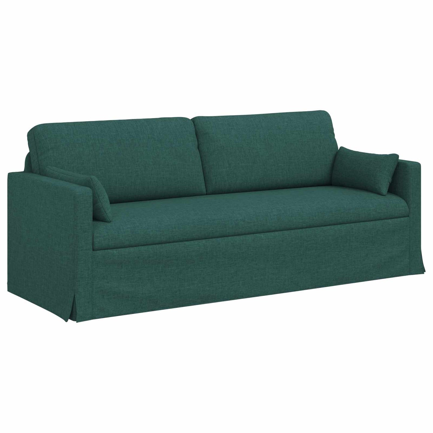 Kanapé Szett 2 pcs Sötétzöld 198 x 78 x 80 cm szövet