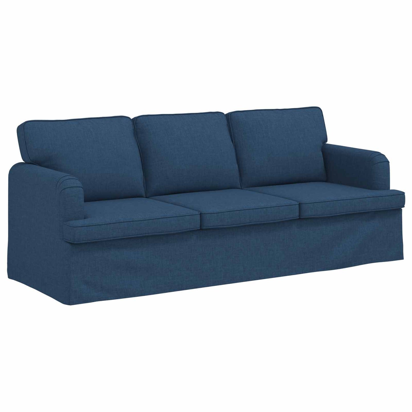 Kanapé Szett 2 pcs Kék 222 x 80 x 82 cm szövet
