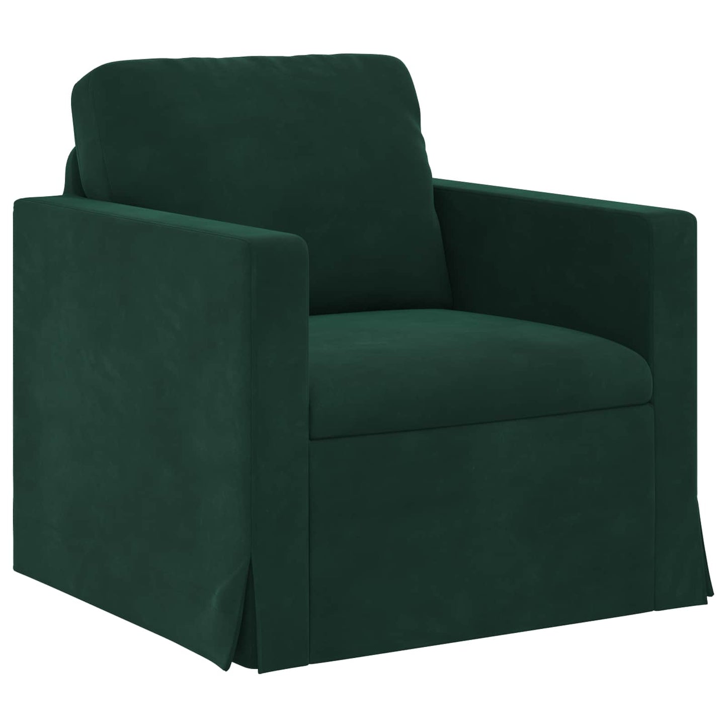 Kanapé Szett 2 pcs Sötétzöld 198 x 78 x 80 cm Bársony