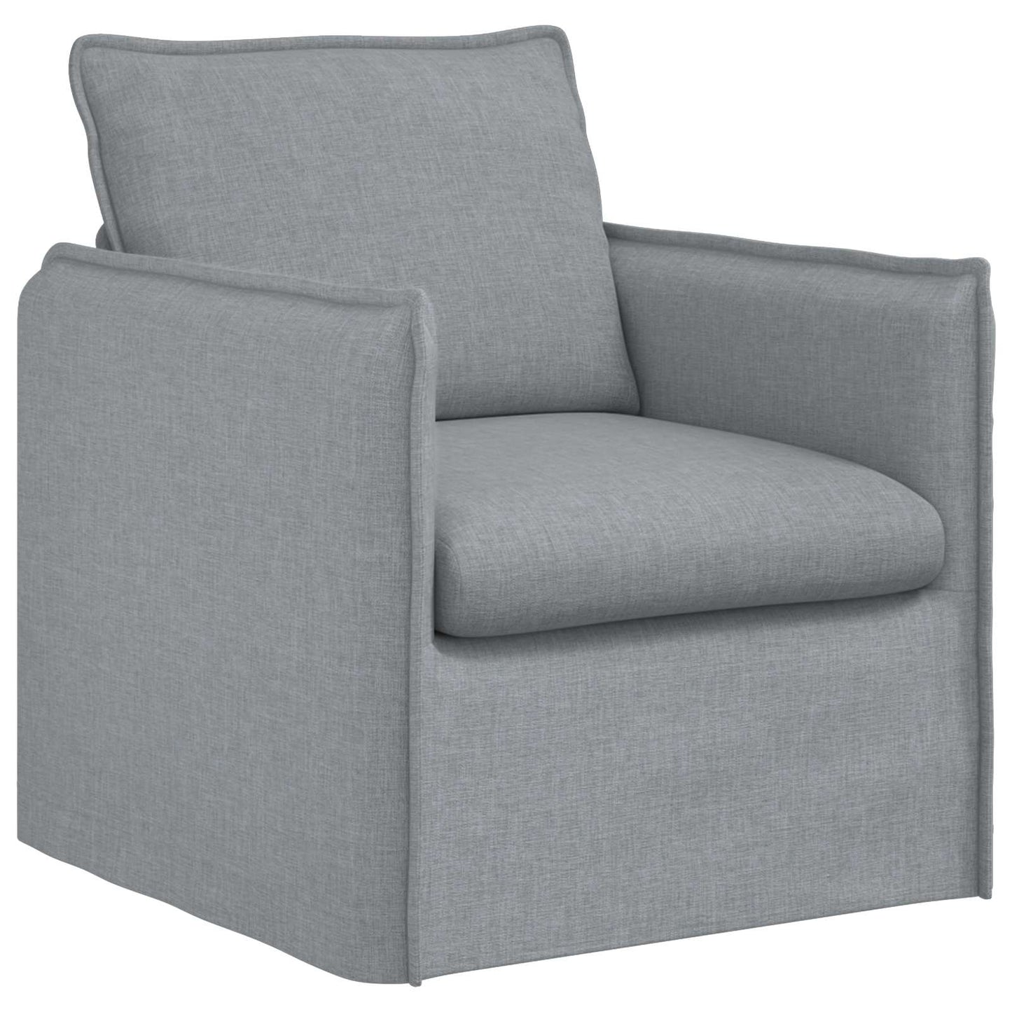 Kanapé Szett 2 pcs Világosszürke 196 x 82 x 85 cm Szövet