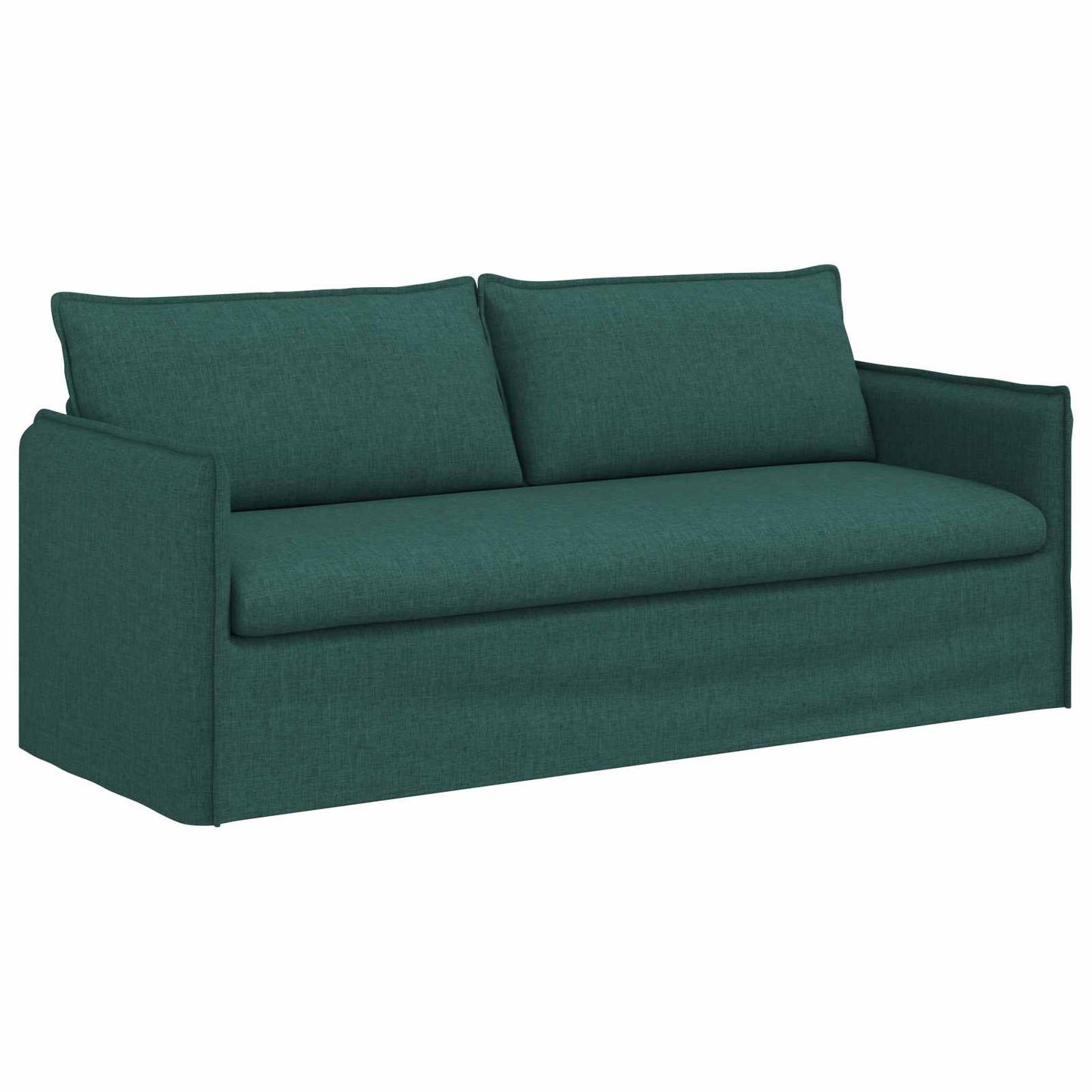 Kanapé Szett 2 pcs Sötétzöld 196 x 82 x 85 cm Szövet