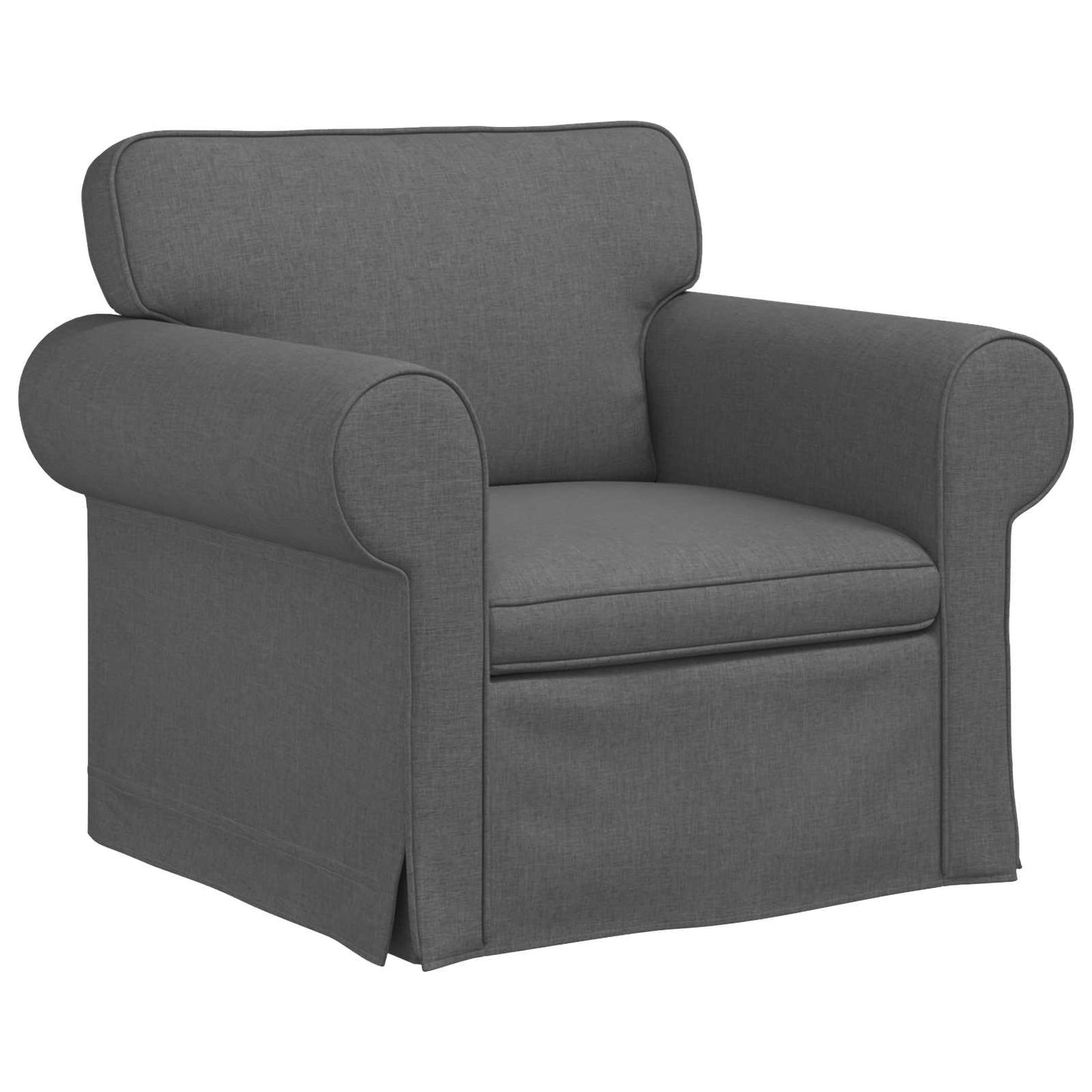 Kanapé Szett 2 pcs Sötétszürke 245 x 82 x 80 cm szövet