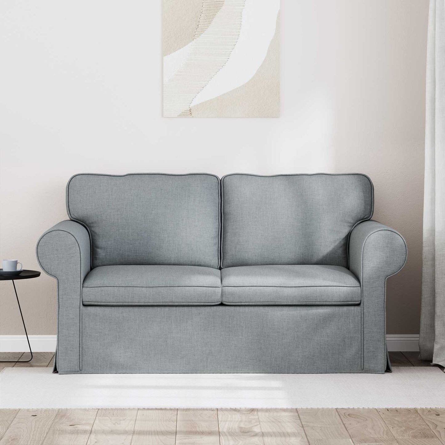 Kanapé Világosszürke 155 x 82 x 80 cm szövet