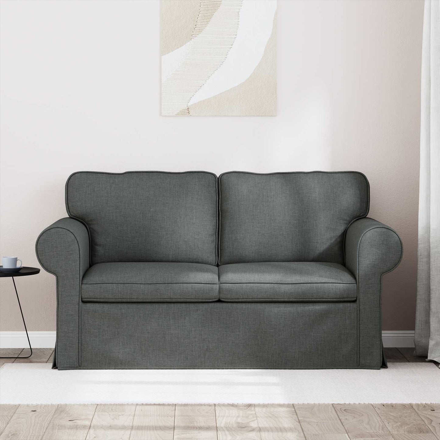 Kanapé Sötétszürke 155 x 82 x 80 cm szövet