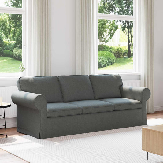 Kanapé Sötétszürke 215 x 82 x 80 cm szövet