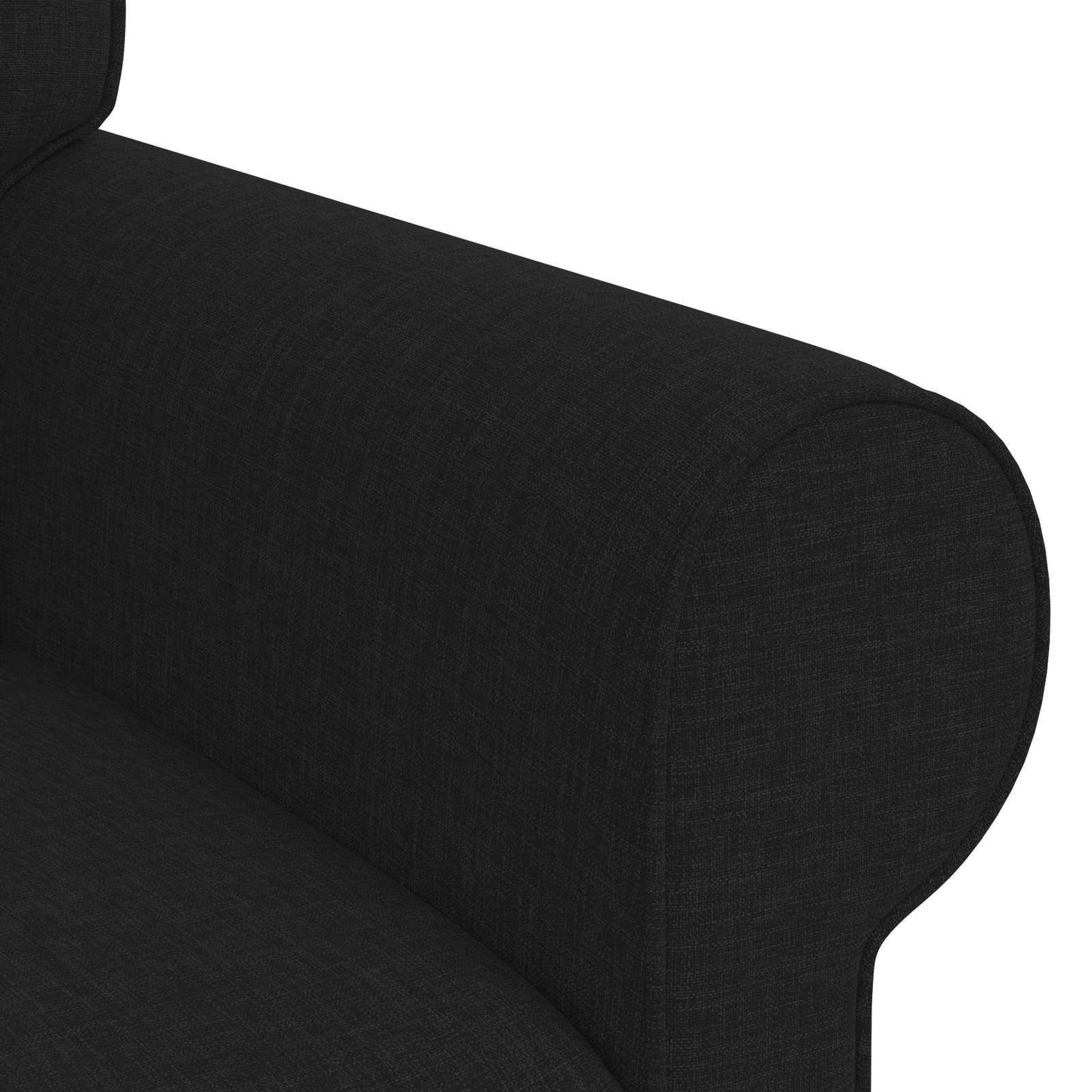 Kanapé Fekete 215 x 82 x 80 cm szövet